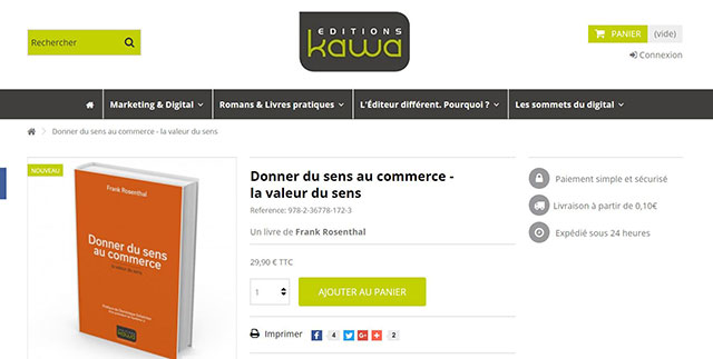 publications livre donner du sens au commerce commander